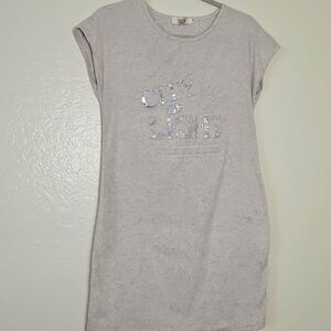 City of Light Gray Midi Dress